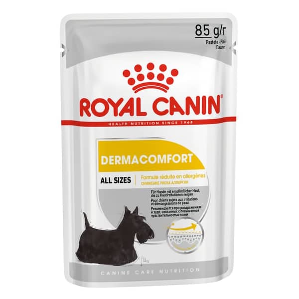 ROYAL CANIN CCN DERMACOMFORT LOAF suņu konservi 85g x12